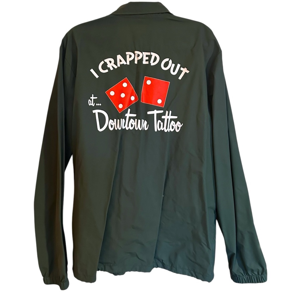 Green Downtown Tattoo Vegas Windbreaker XL